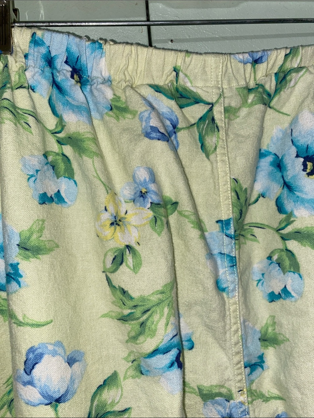 Vintage Liz Claiborne Linen & Rayon blend sweet cottagecore Skirt with flowers - Picture 7 of 10